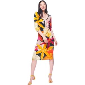 The Kit. Gisella Dress in Bali Orchid, Size Large, Multicolored